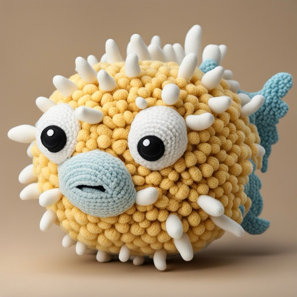 毛线编织河豚:手工艺术的魅力与挑战