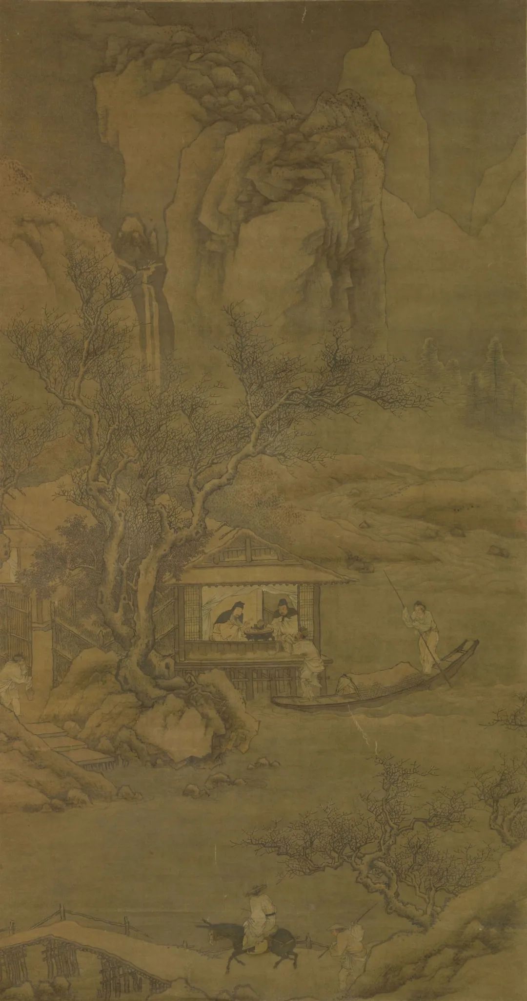 雪景一片清寒万里天