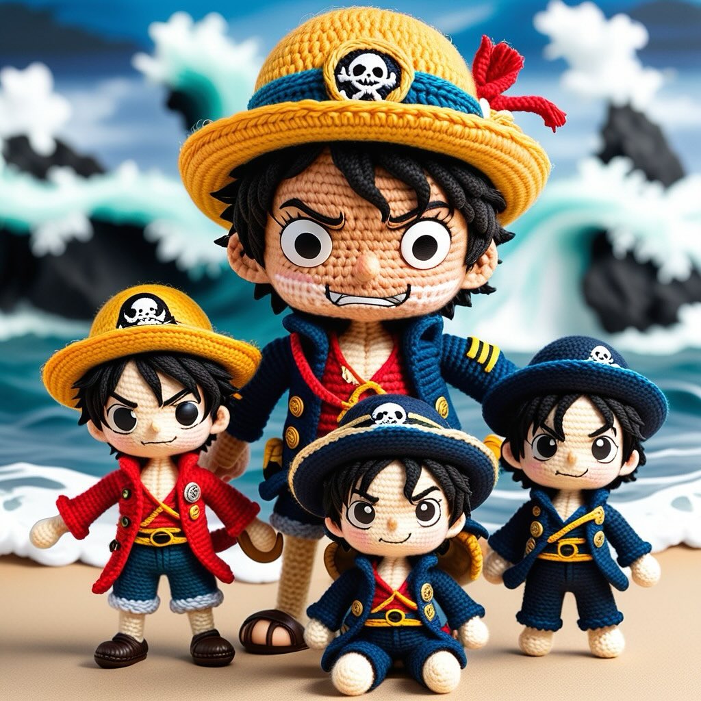 钩针编织海贼王玩偶