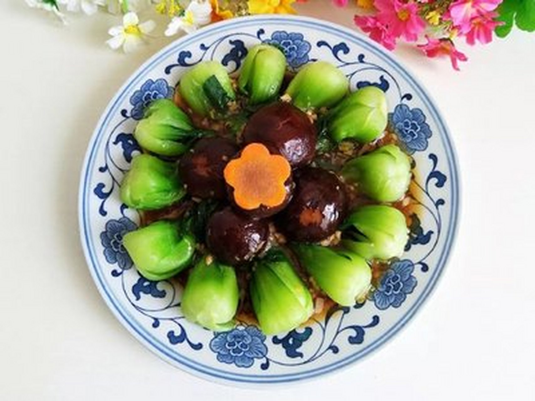 香菇扒油菜图片