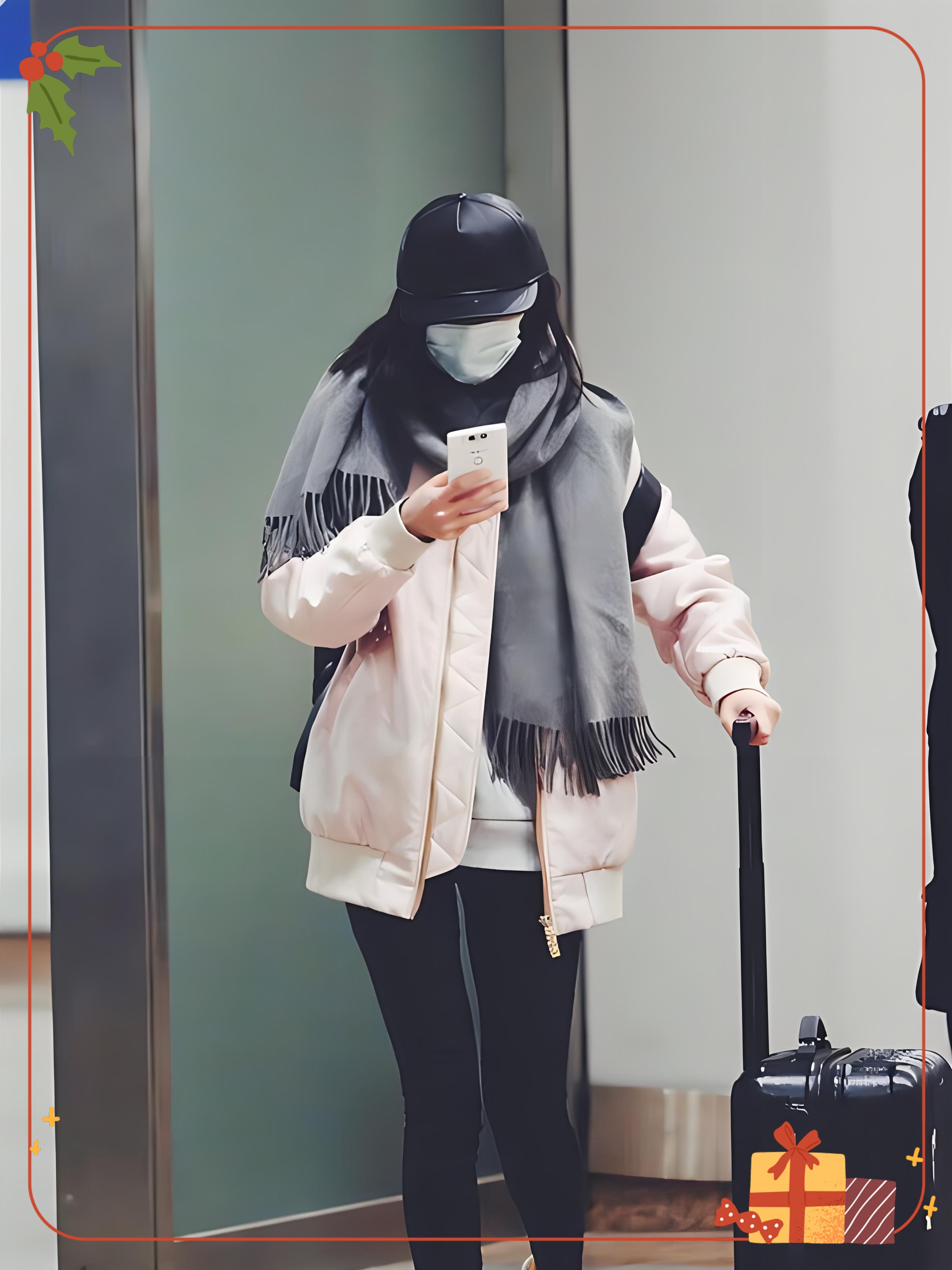 杨幂的机场穿搭,时尚又舒适!