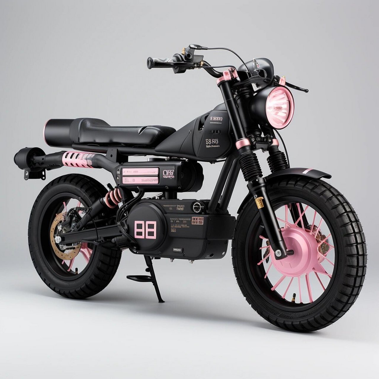 库洛米恶魔配色太好看了  小摩托,简直就像是库洛米小恶魔附身一样