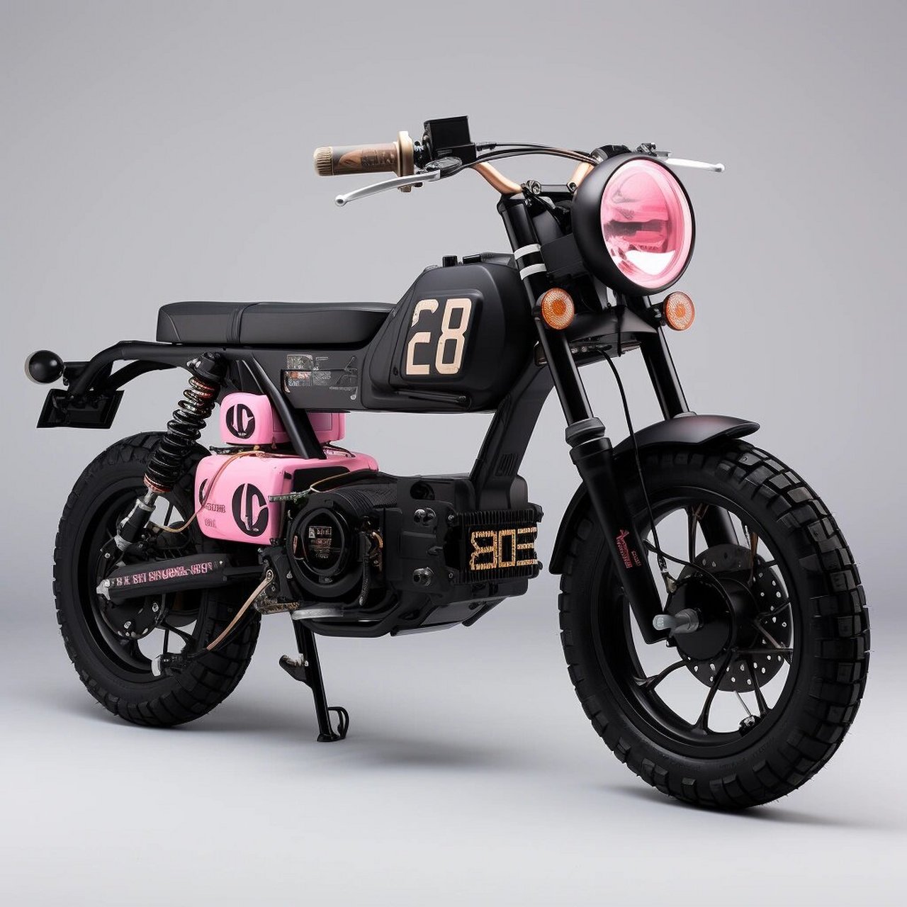 库洛米恶魔配色太好看了  小摩托,简直就像是库洛米小恶魔附身一样