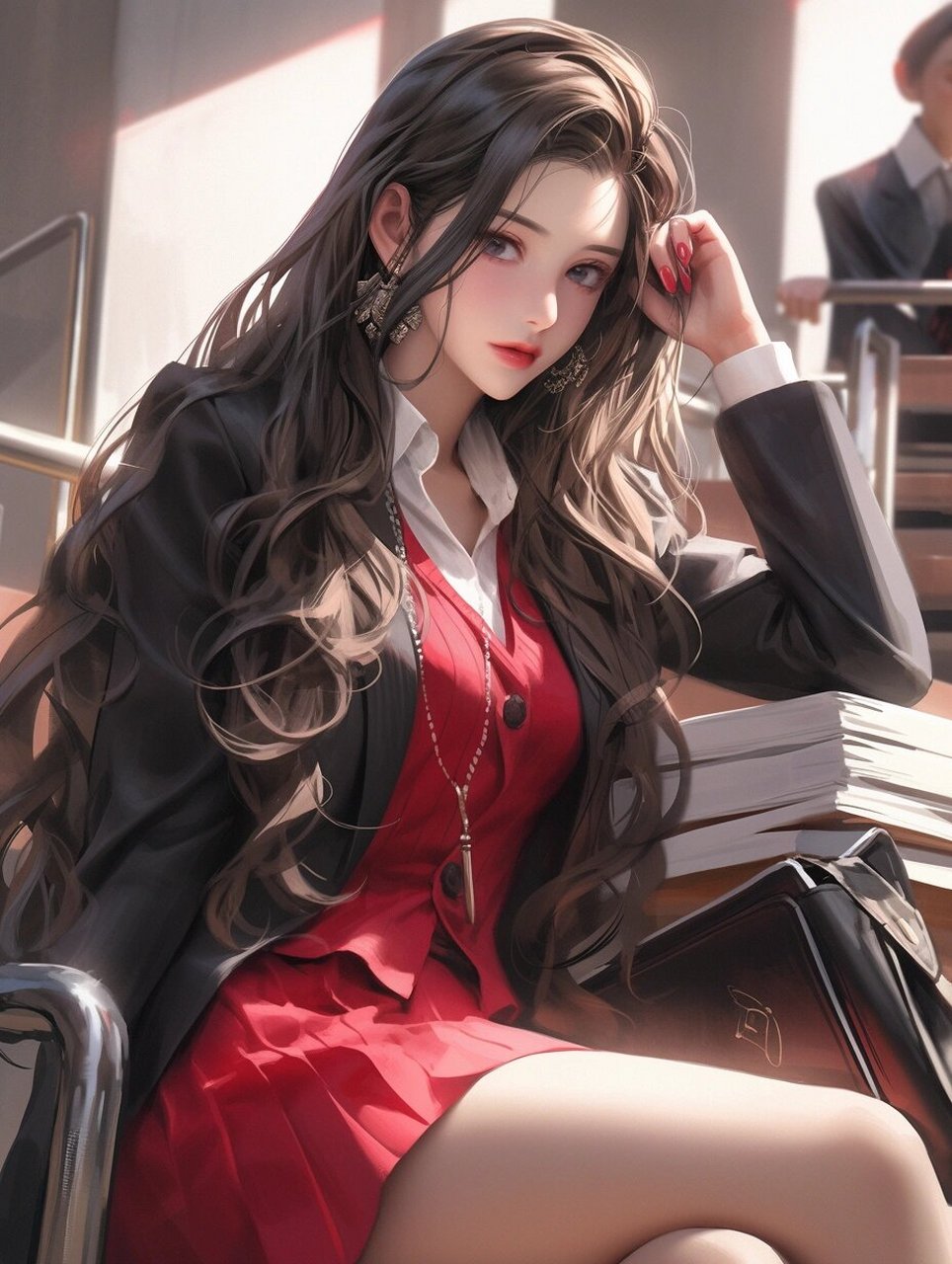 御姐头像·请叫我学姐  各位二次元控,乙女游戏迷,还有喜欢学院风的小