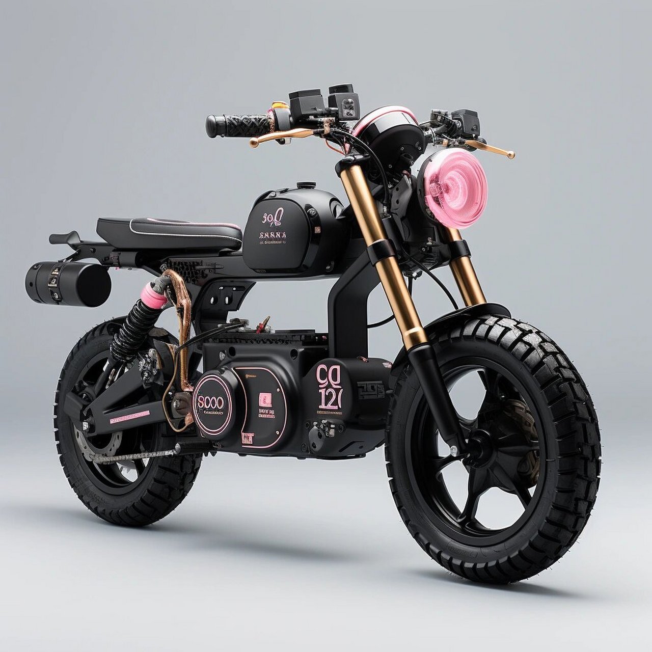 库洛米恶魔配色太好看了  小摩托,简直就像是库洛米小恶魔附身一样