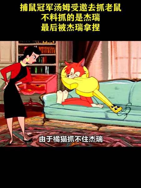 捕鼠冠军汤姆受邀去抓老鼠不料抓的是杰瑞最后被杰瑞拿捏