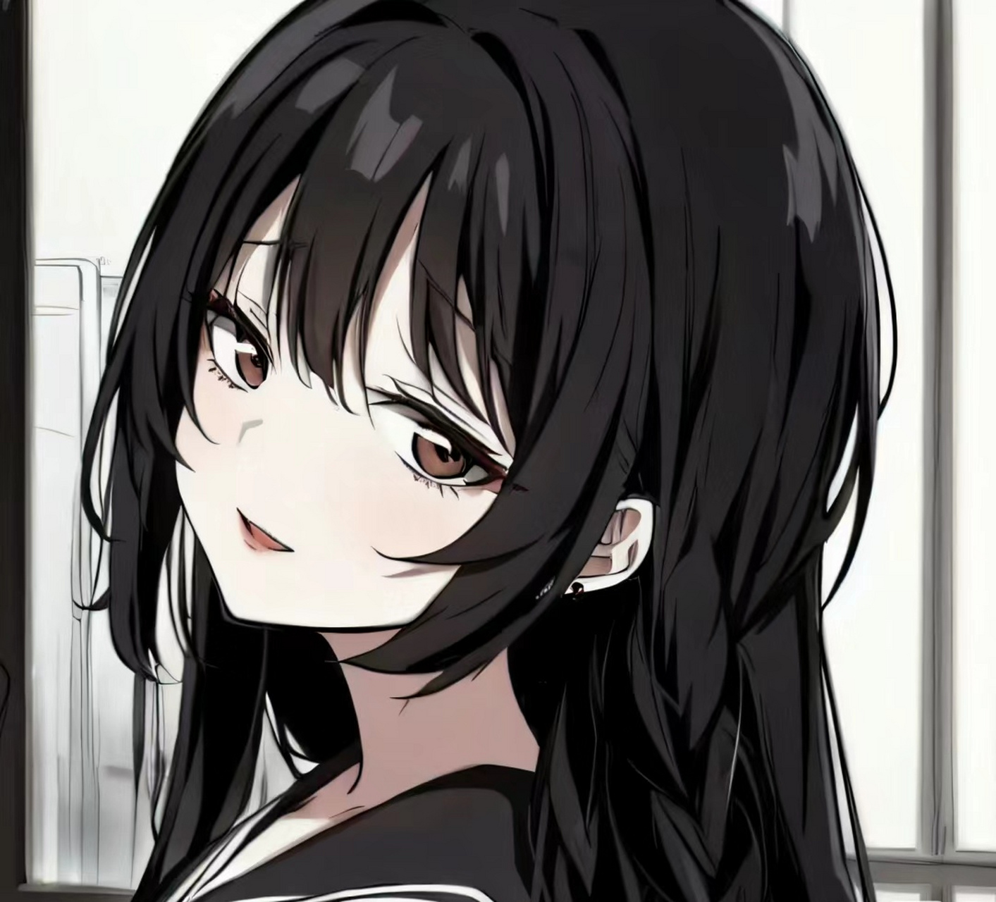 黑白系 |侧脸转头杀2.