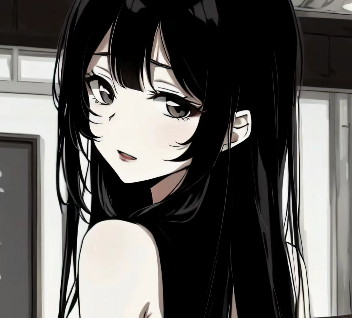 黑白系 | 侧脸转头杀