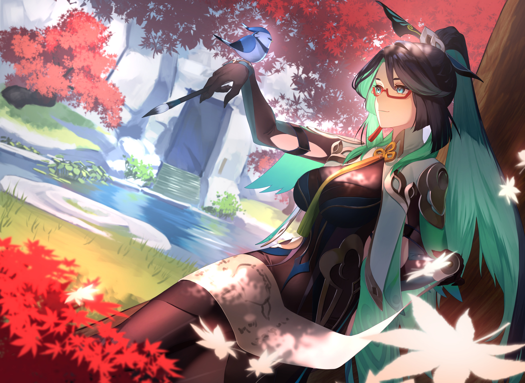 留云借风真君——闲云(原神)#二次元#  画师:海老地理