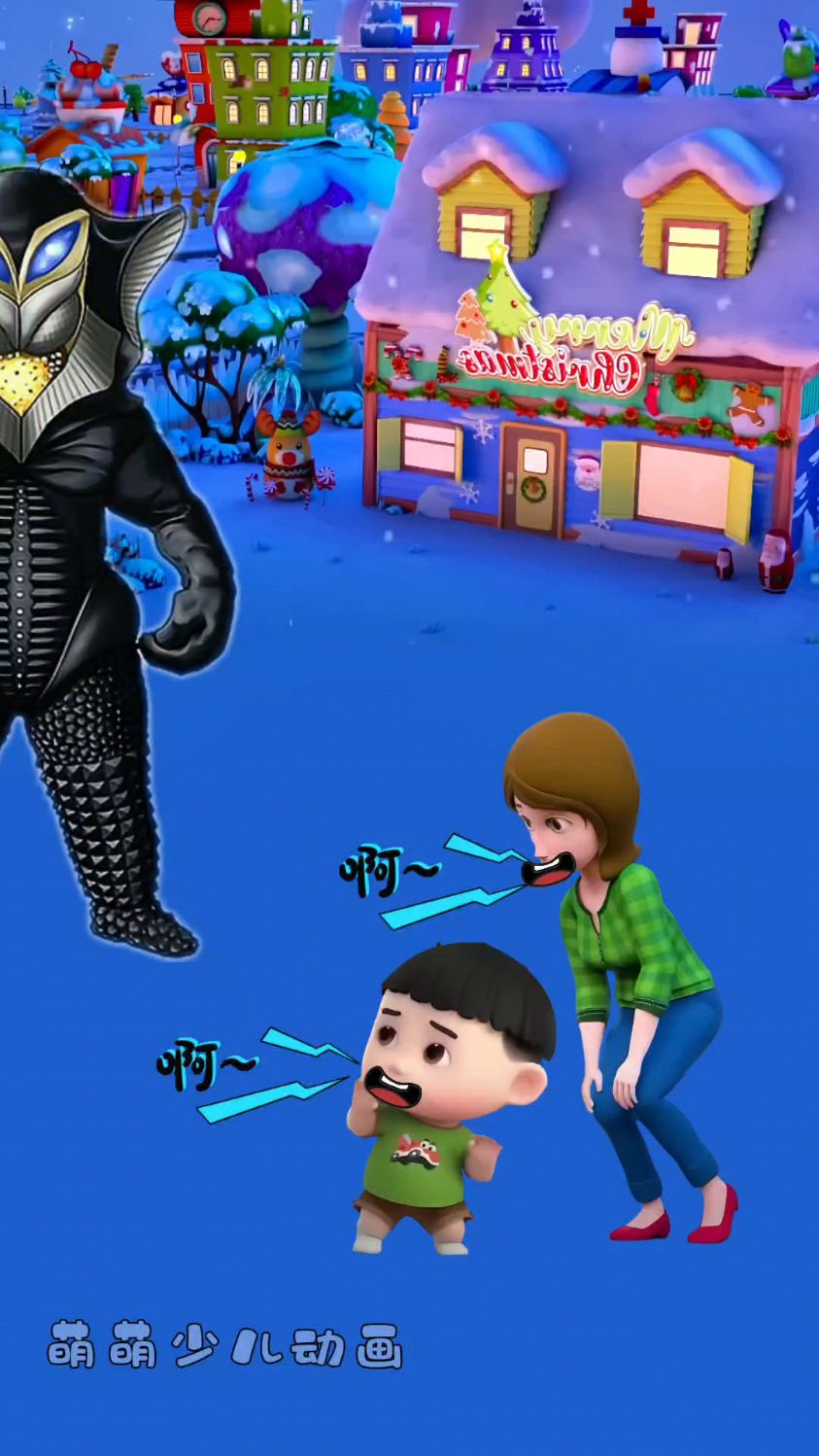 小朋友被吞进了怪兽肚子,妈妈想办法逃了出来#儿童动画 #动漫 #益智