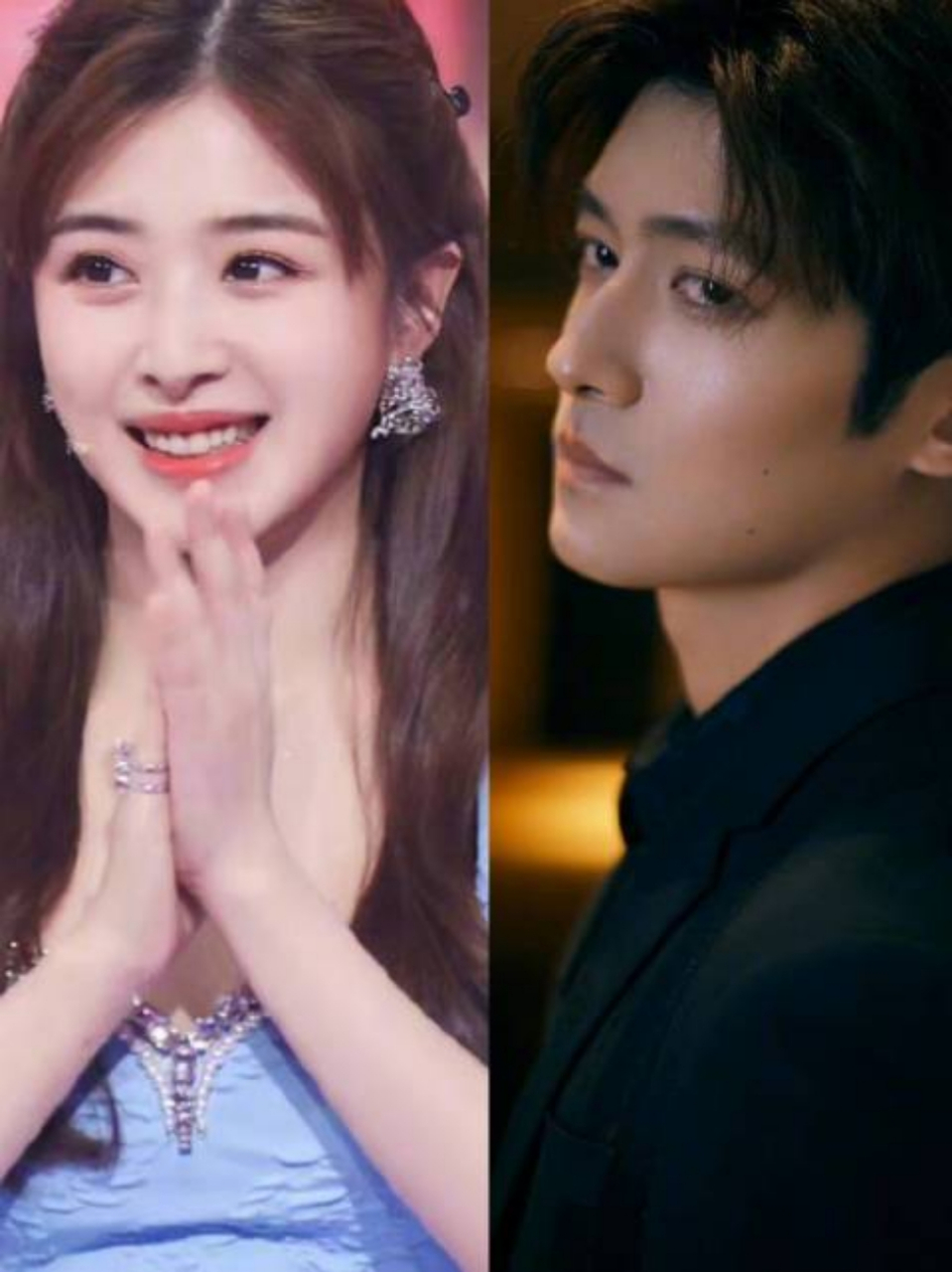 张含韵佟梦实恋爱三年了# 张含韵穿着红色羽绒服和佟梦实一同回家,有