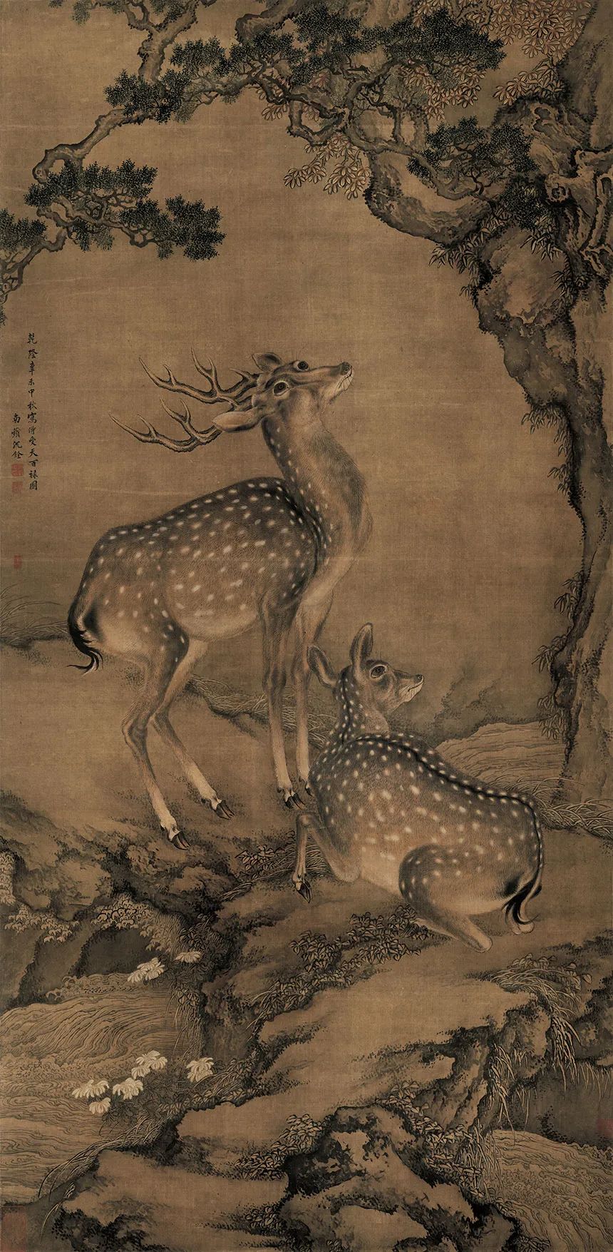 松鹤延年|清·沈铨 精品工笔花鸟作品8幅