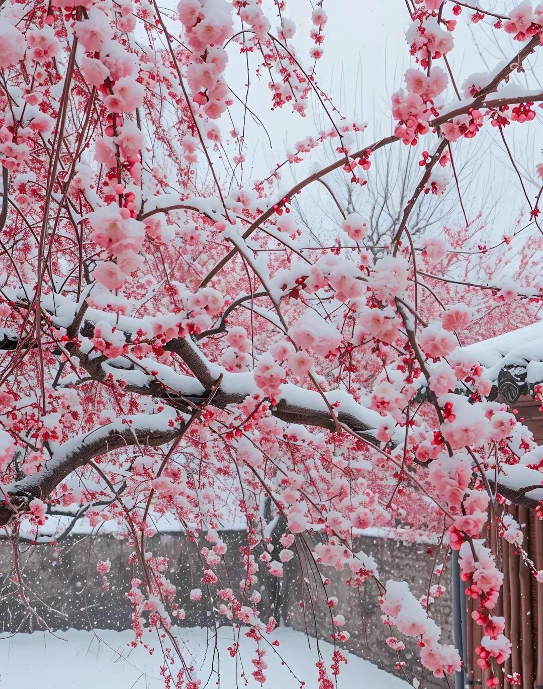 你们喜欢冬天喜欢这样的腊梅吗?这真的是大自然的馈赠啊!