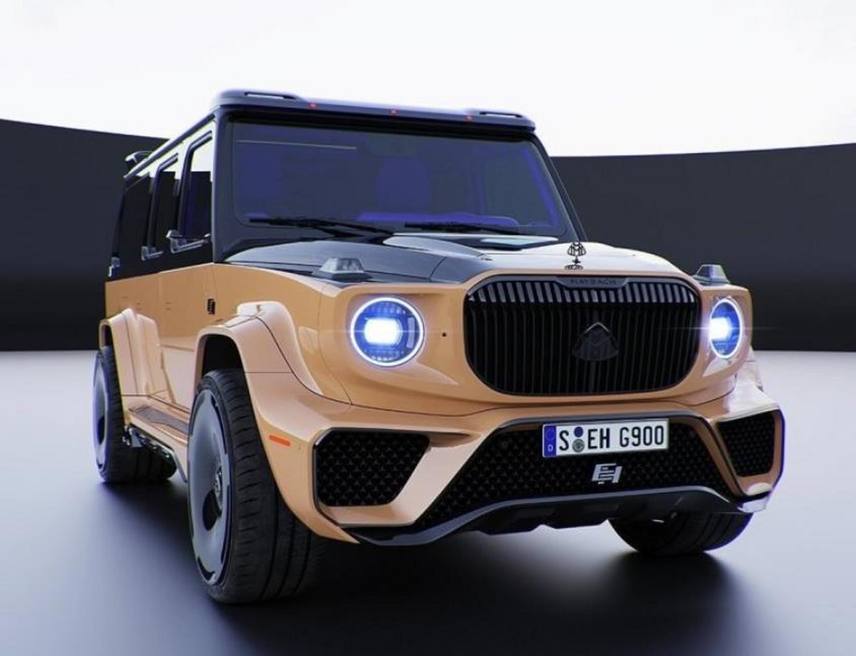 迈巴赫版的奔驰g900亮相,外观与常规版有明显差别,现代感十足.