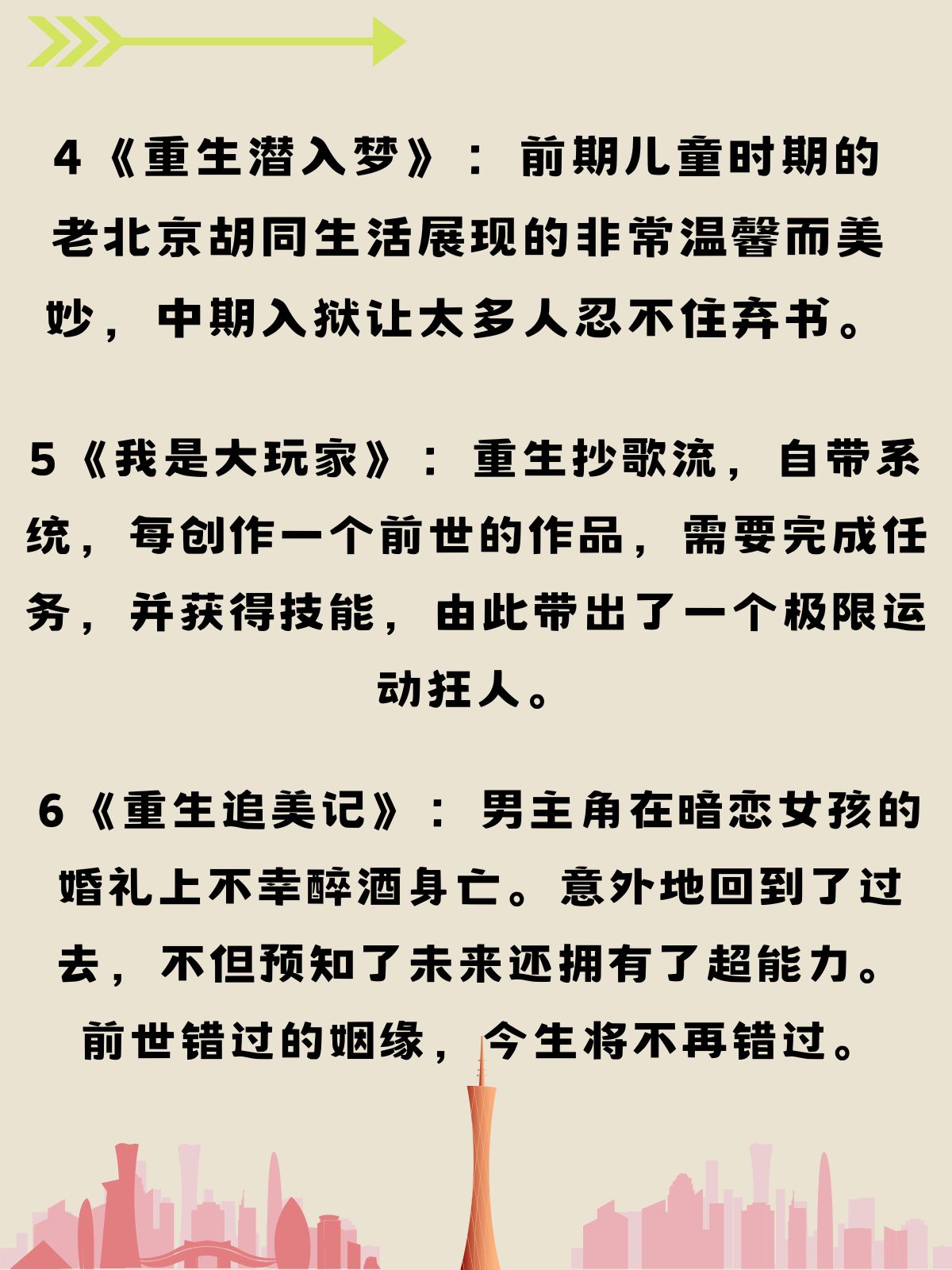 重生小说系列小说排行榜