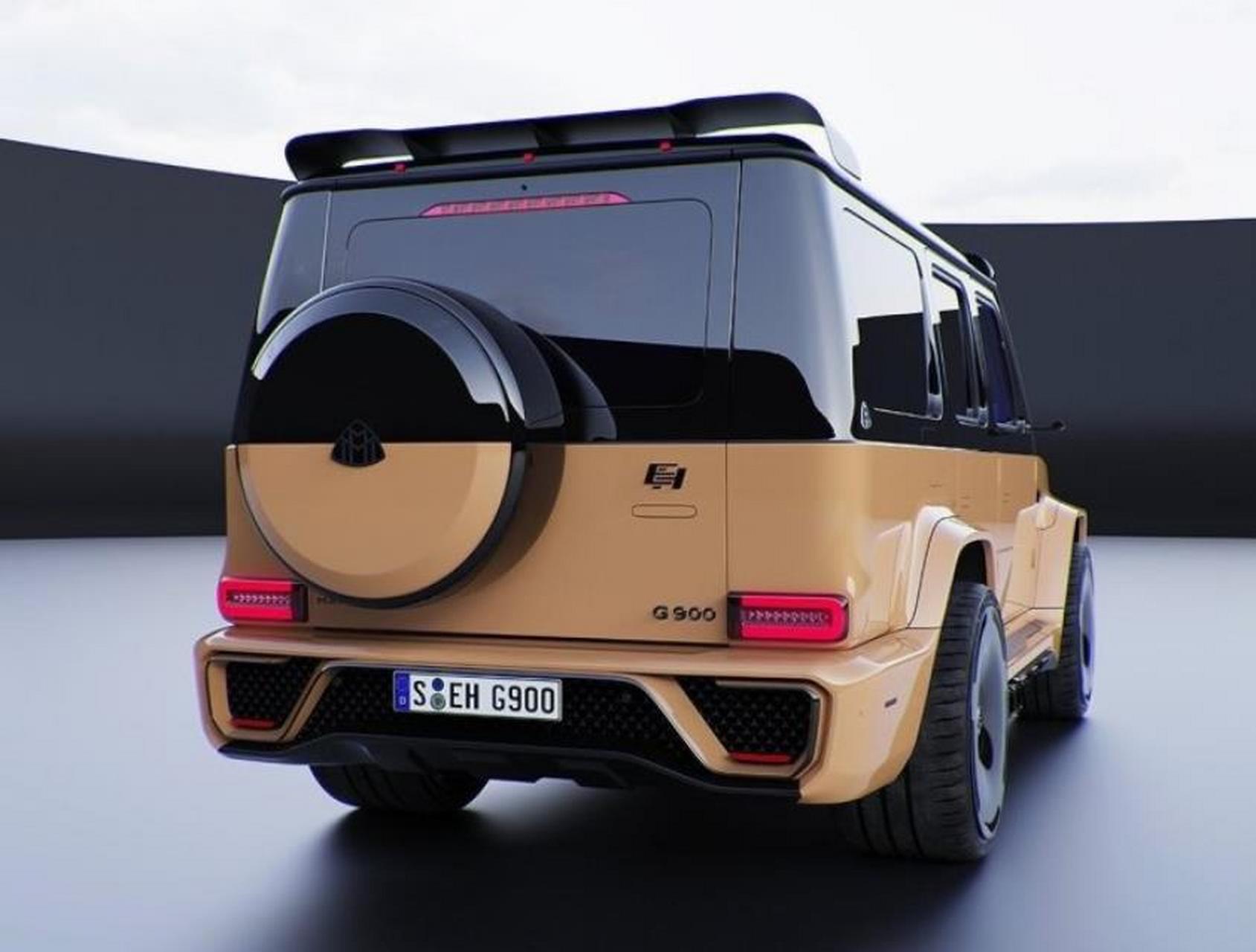 迈巴赫版的奔驰g900亮相,外观与常规版有明显差别,现代感十足.