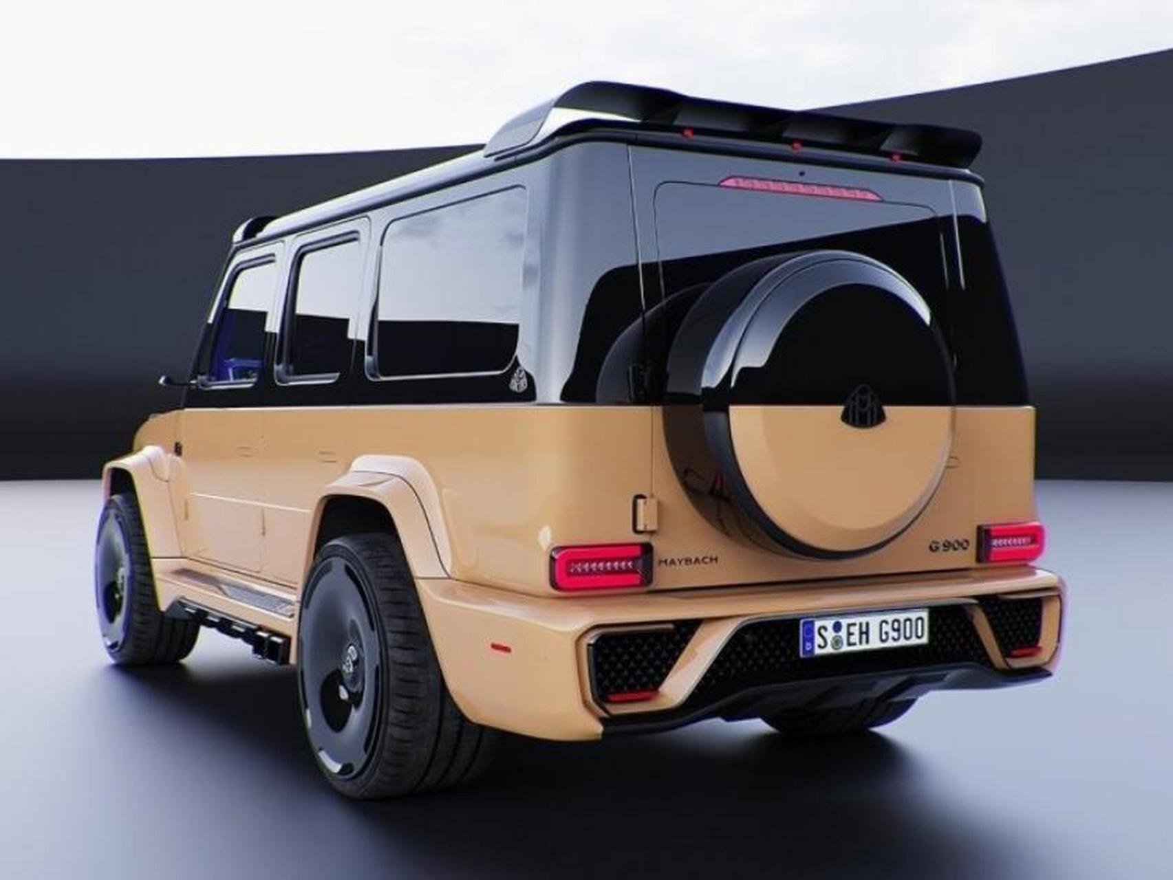 迈巴赫版的奔驰g900亮相,外观与常规版有明显差别,现代感十足.