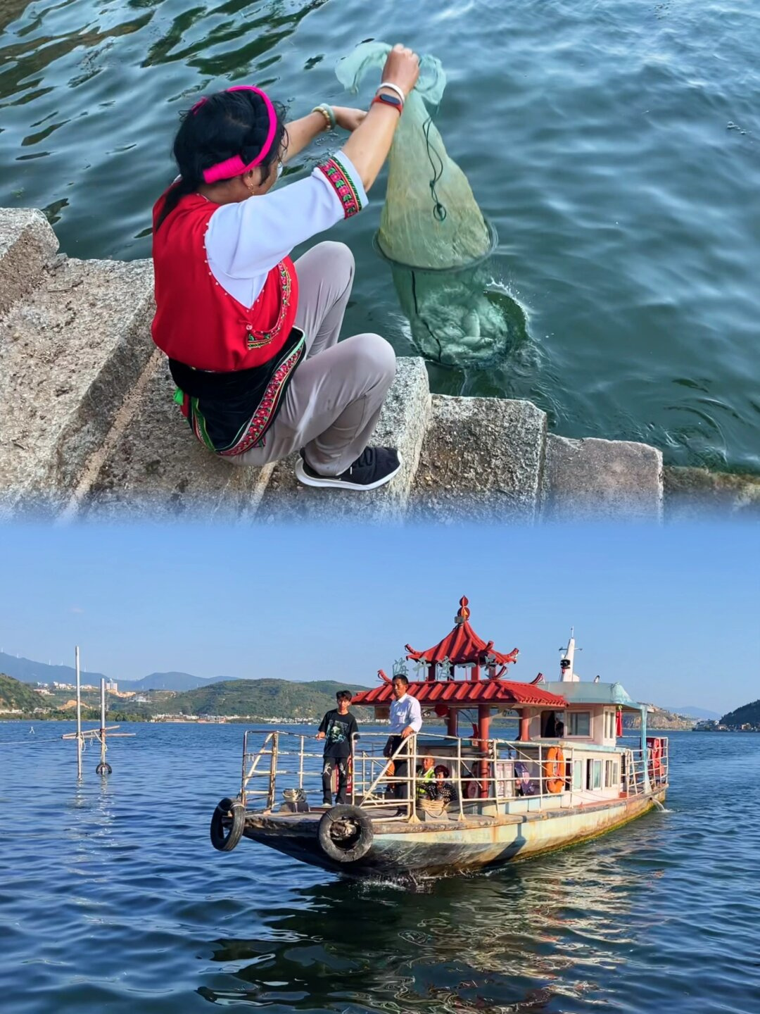 在岛上也有停车场,停车费用一般为10元/天.