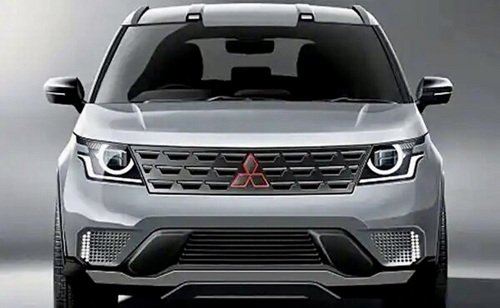 新一代三菱帕杰罗效果图来了,外观大改款,前脸大灯采用大圆形,就像