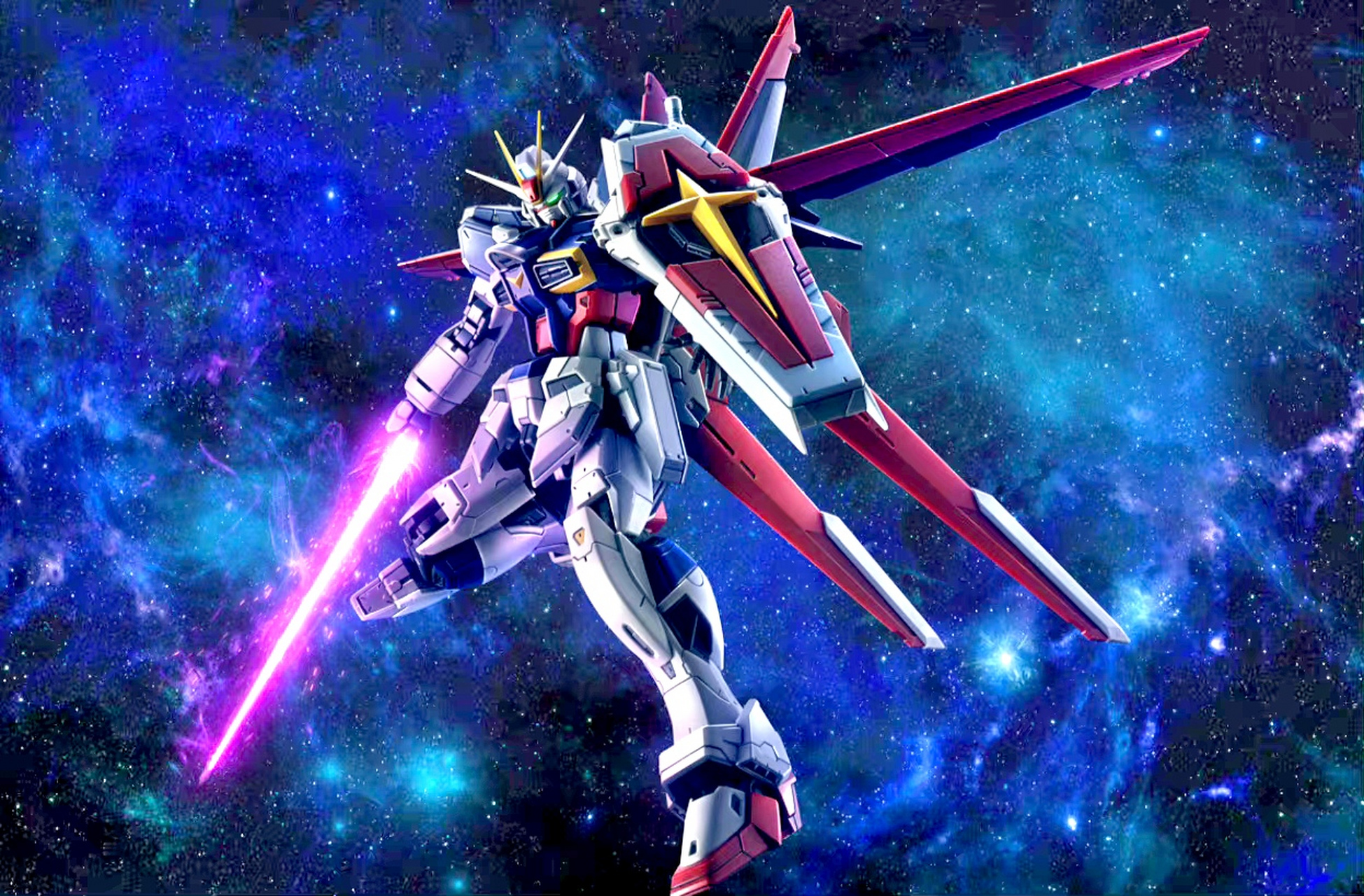 模型欣赏:机动战士高达seed freedom rg 威力型脉冲高达 spec ii,该机