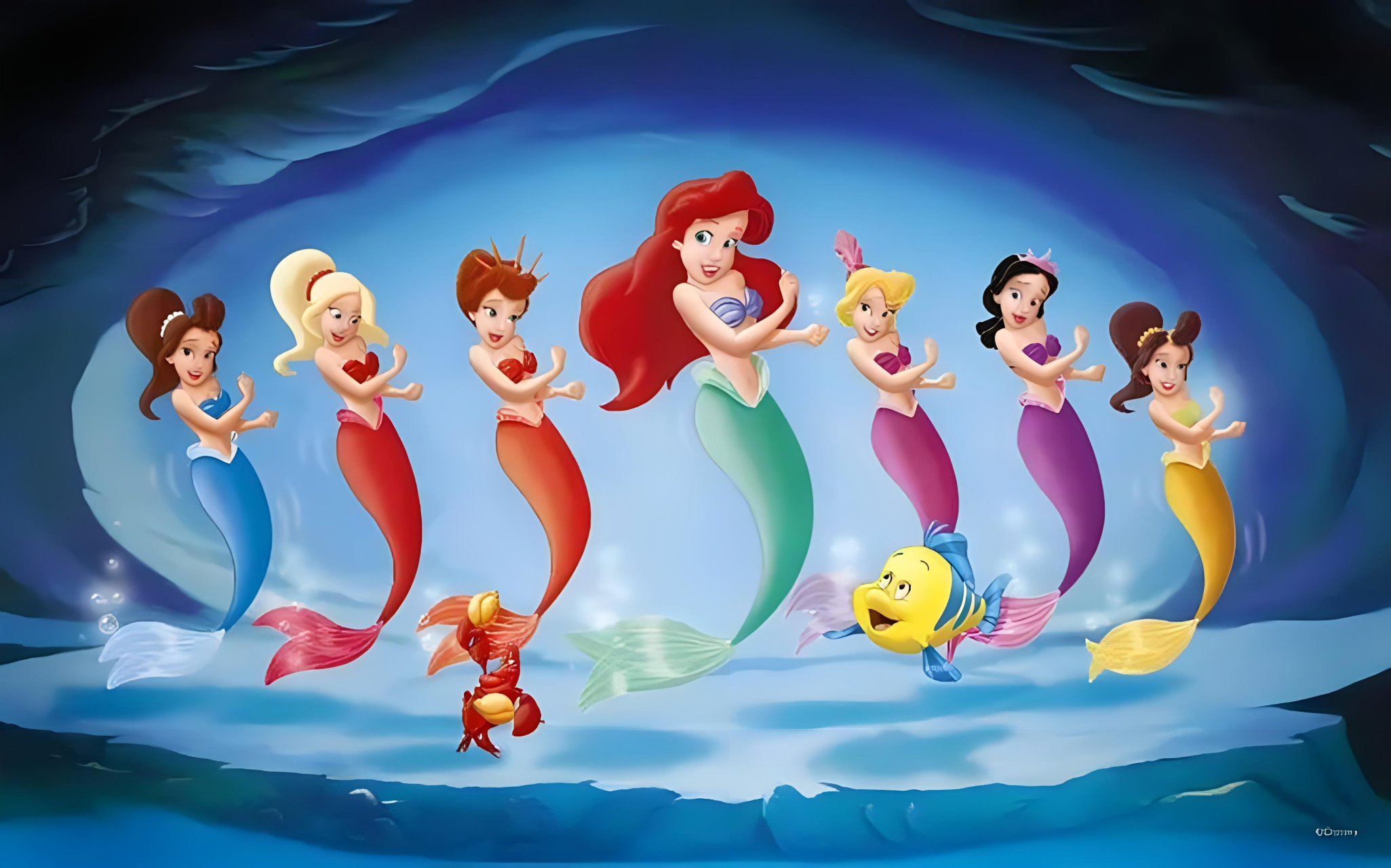 《小美人鱼》第一部讲述了小美人鱼爱丽儿,用自己的美妙的声音 来换取