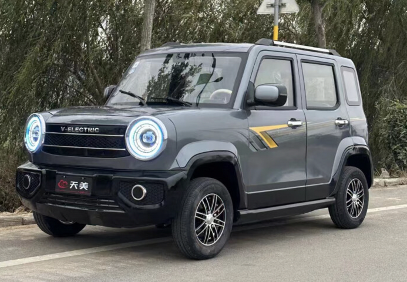 2款豪华版电动四轮车,带电动座椅,配暖风空调,最大续航400里!