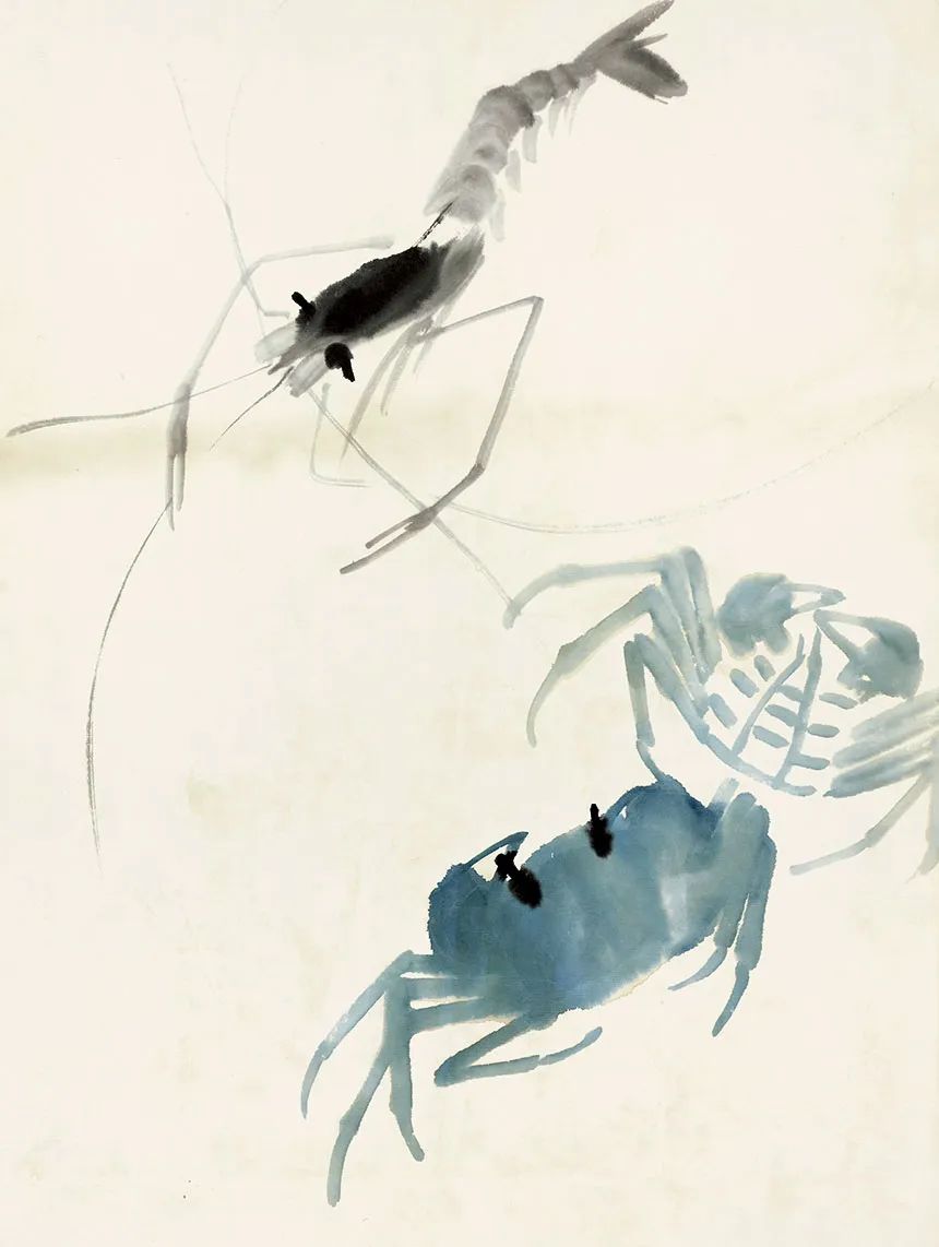 齐白石《鱼虾册》超清