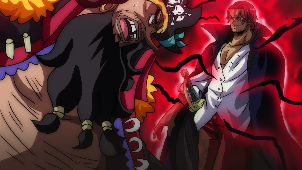 海贼王1107话:早有暗示!香克斯联手巴基大战黑胡子,路飞躺赢了