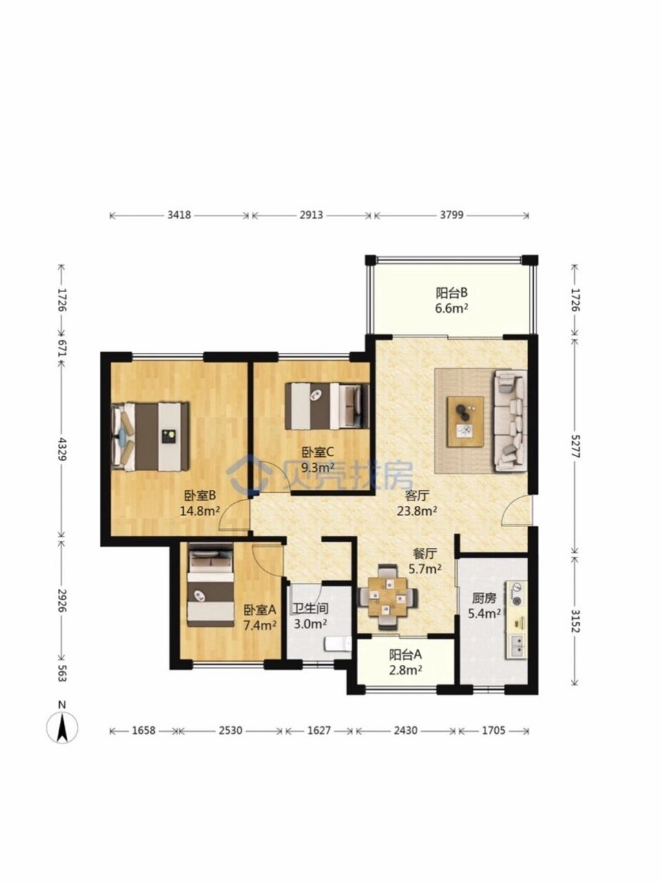 15平卧室如何规划u型步入式衣帽间 我家主卧只有14.8平(户型图见最后