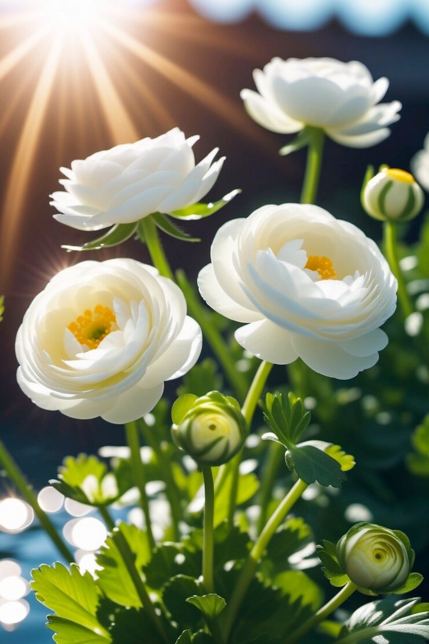 花朵图片,花园里的洋牡丹