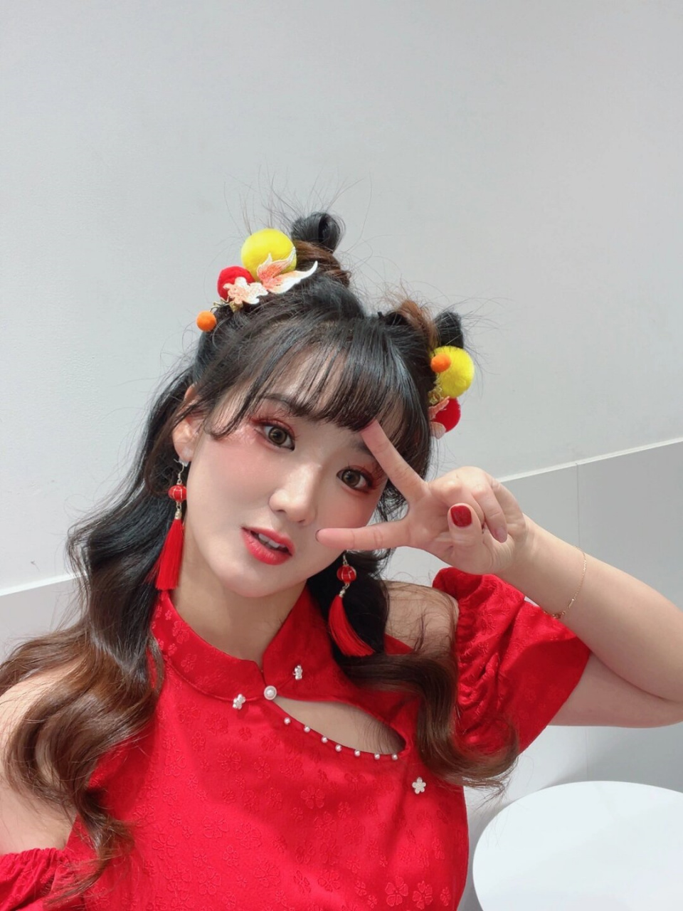 天真蓝红运锦鲤妆  9593鸿运锦鲤妆,这个妆容真的太独特了!