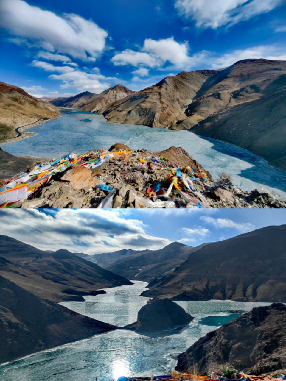 满拉水库全部结冰了好美  大家好,我最近去了满拉水库,发现那里的冰景