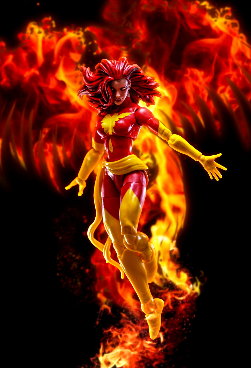 模型欣赏:动画《x战警》凤凰女 琴·格蕾,展现了其超能力爆发的场景