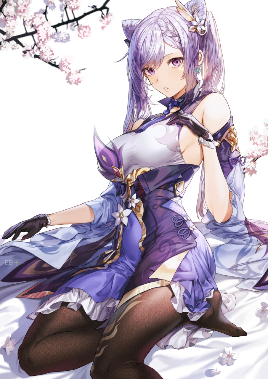 黑丝少女·刻晴[舔屏][舔屏][舔屏] 画师:キムエブ/eb#原神# #二次元