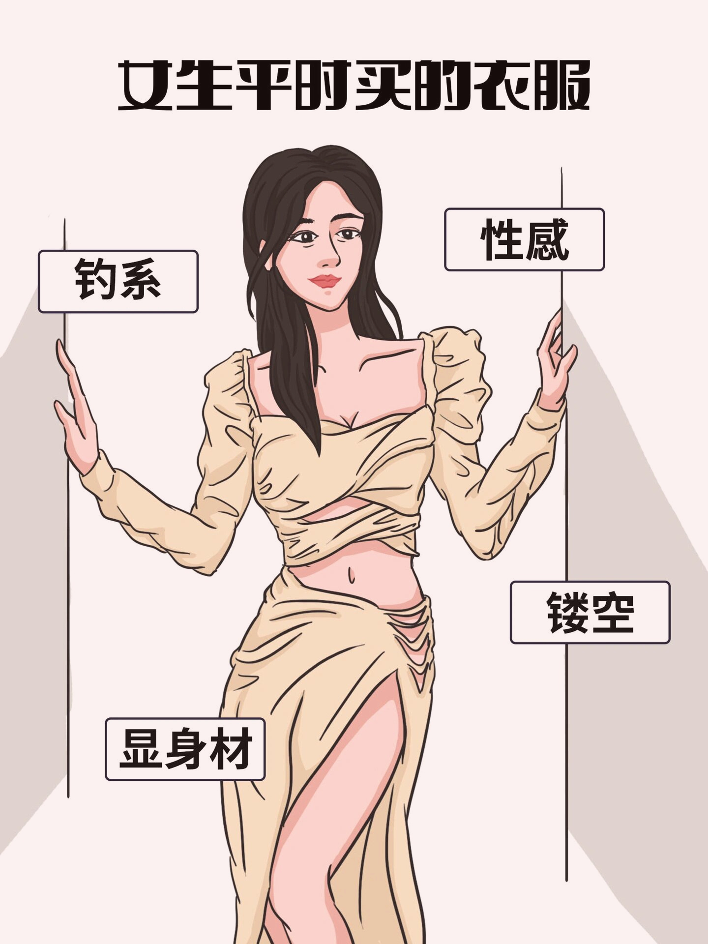 女生平时买的衣服vs平时穿的衣服 然后再来一句:"我没衣服了!