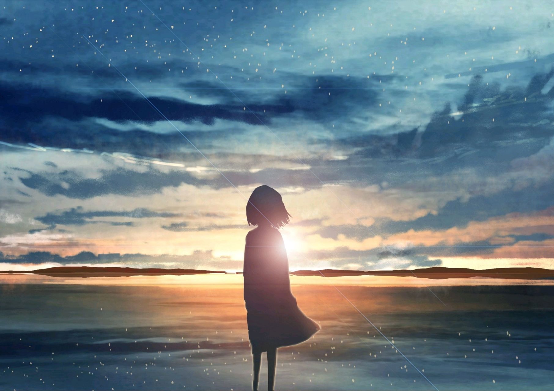 画师推荐:jm 女孩的背影,是唯美的孤独[大哭] #壁纸# #插画# #画师