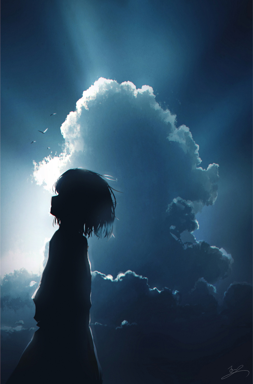 画师推荐jm 女孩的背影,是唯美的孤独[awsl] #插画# #壁纸# #画师# #2