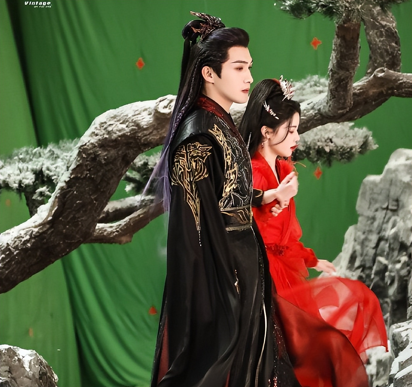 《千朵桃花一世开》这部剧官宣杀青,主演张彬彬和孙珍妮的造型惊艳