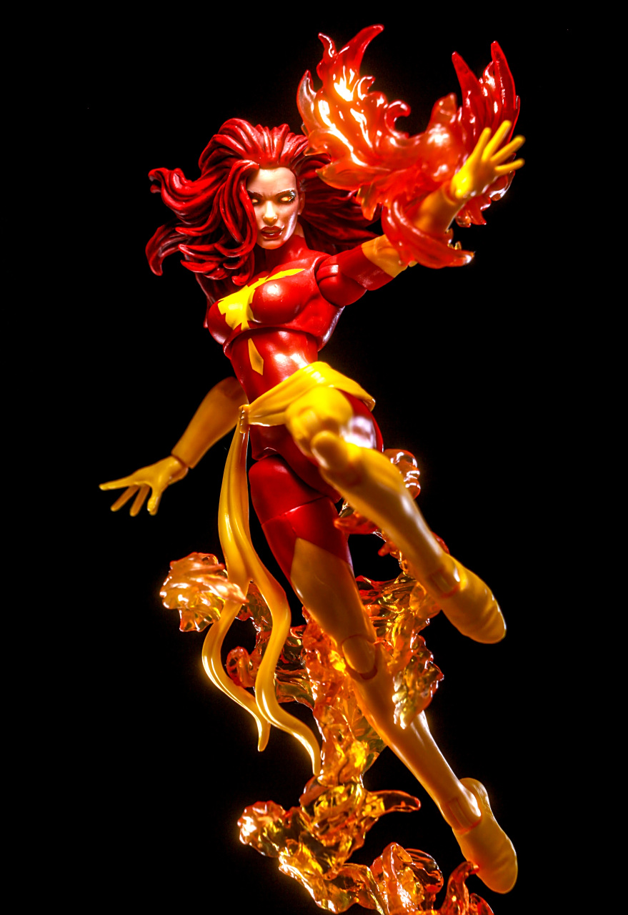 模型欣赏:动画《x战警》凤凰女 琴·格蕾,展现了其超能力爆发的场景