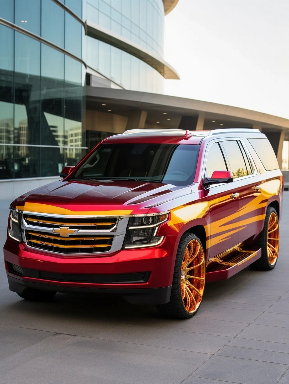 雪佛兰萨博班,一辆豪华suv 想象一下,在一个阳光明媚的周末,你和家人