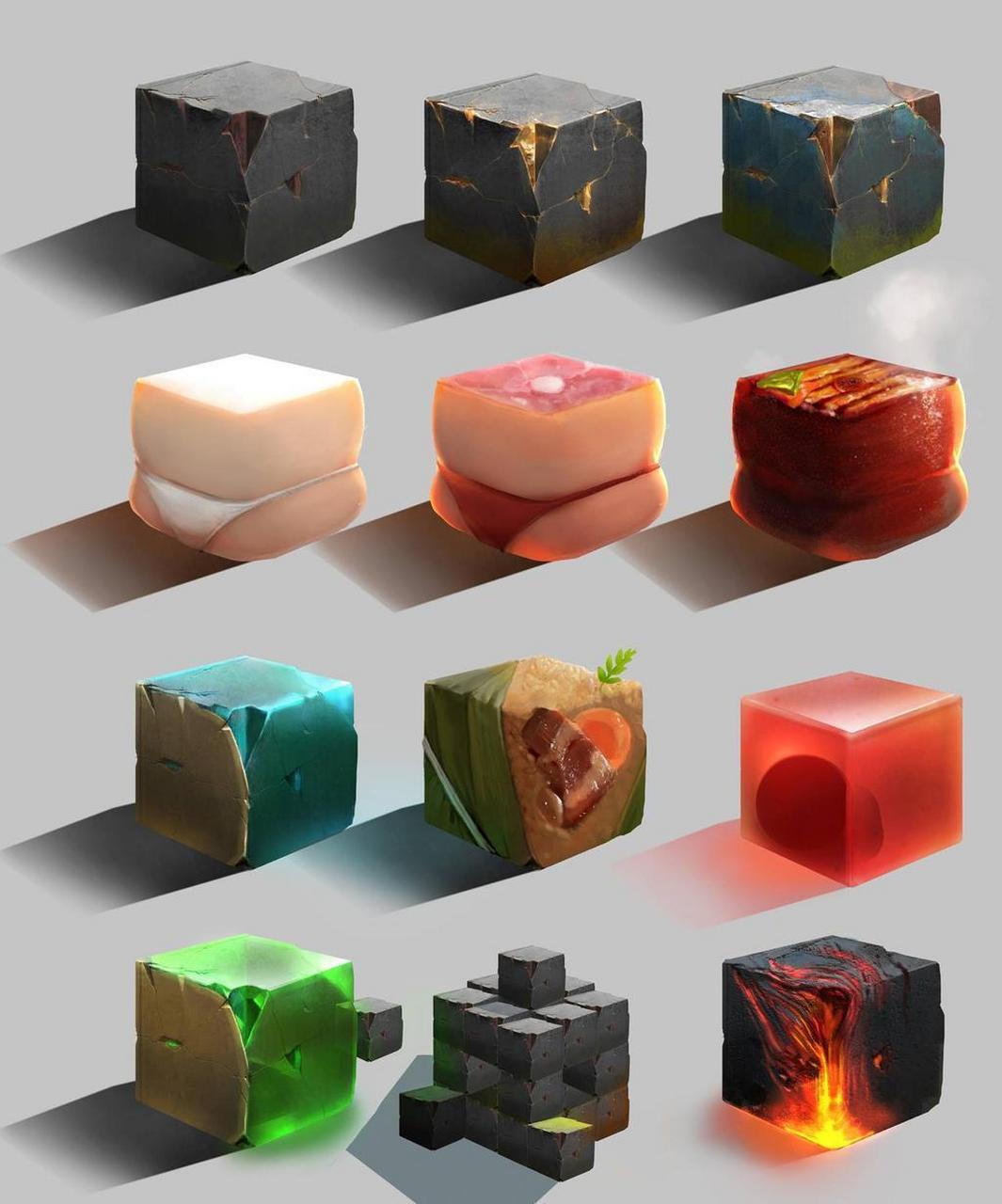 【绘画素材】多种材质参考