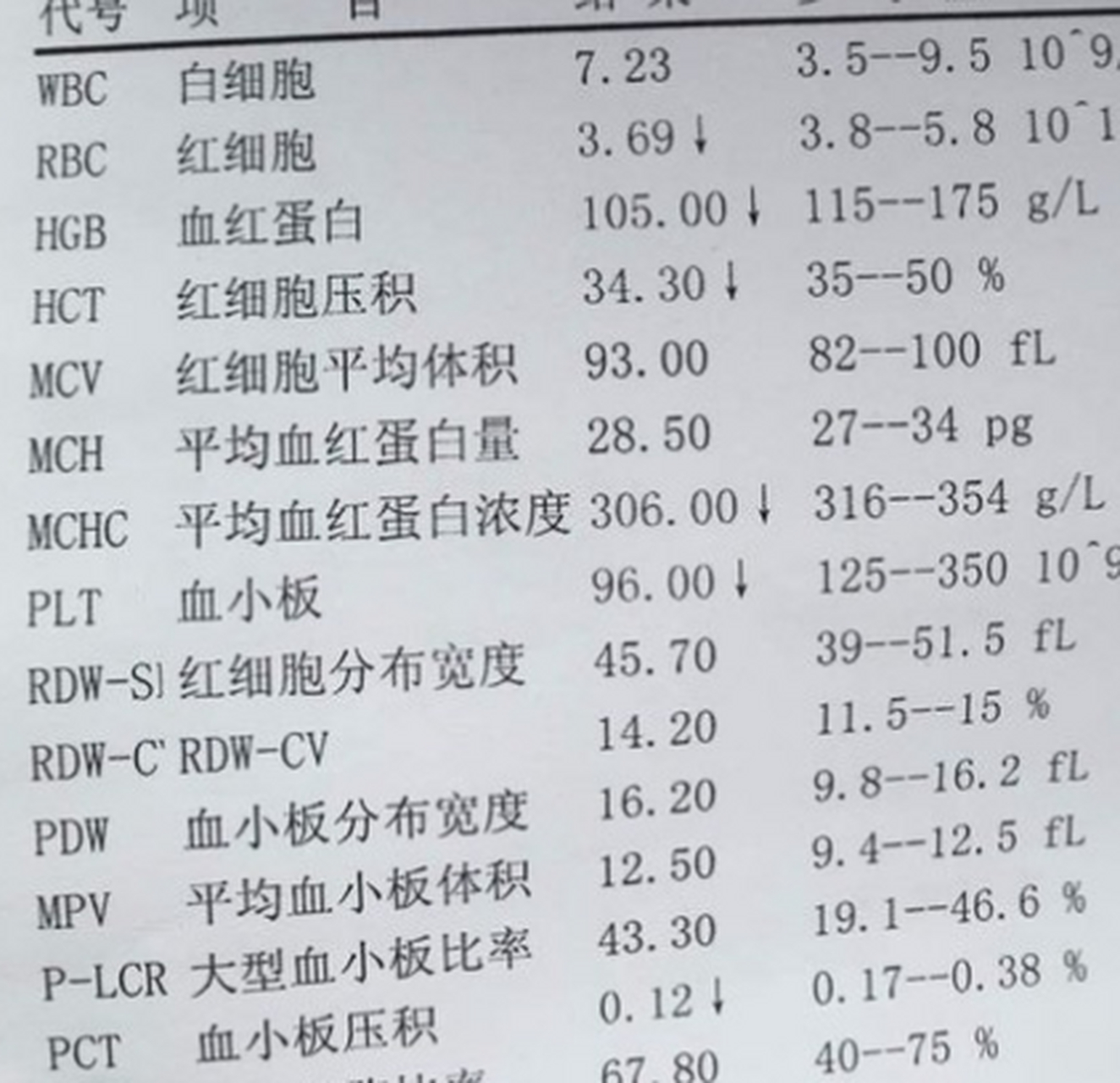 希望你的血常规这一项永远正常!