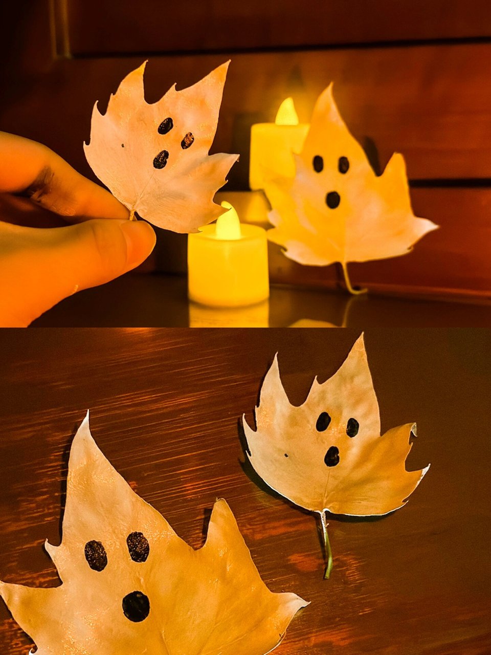 如何制作万圣节蝙蝠 嘿,随手捡来的枫叶,居然也能变身成创意满满的