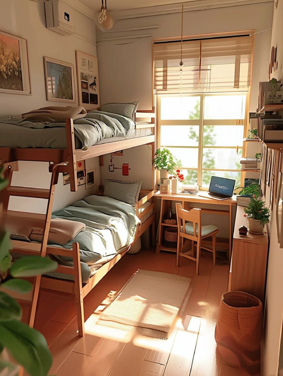 如果学校宿舍改造成这样,你愿意入住哪一间  现代简约与原木风的完美