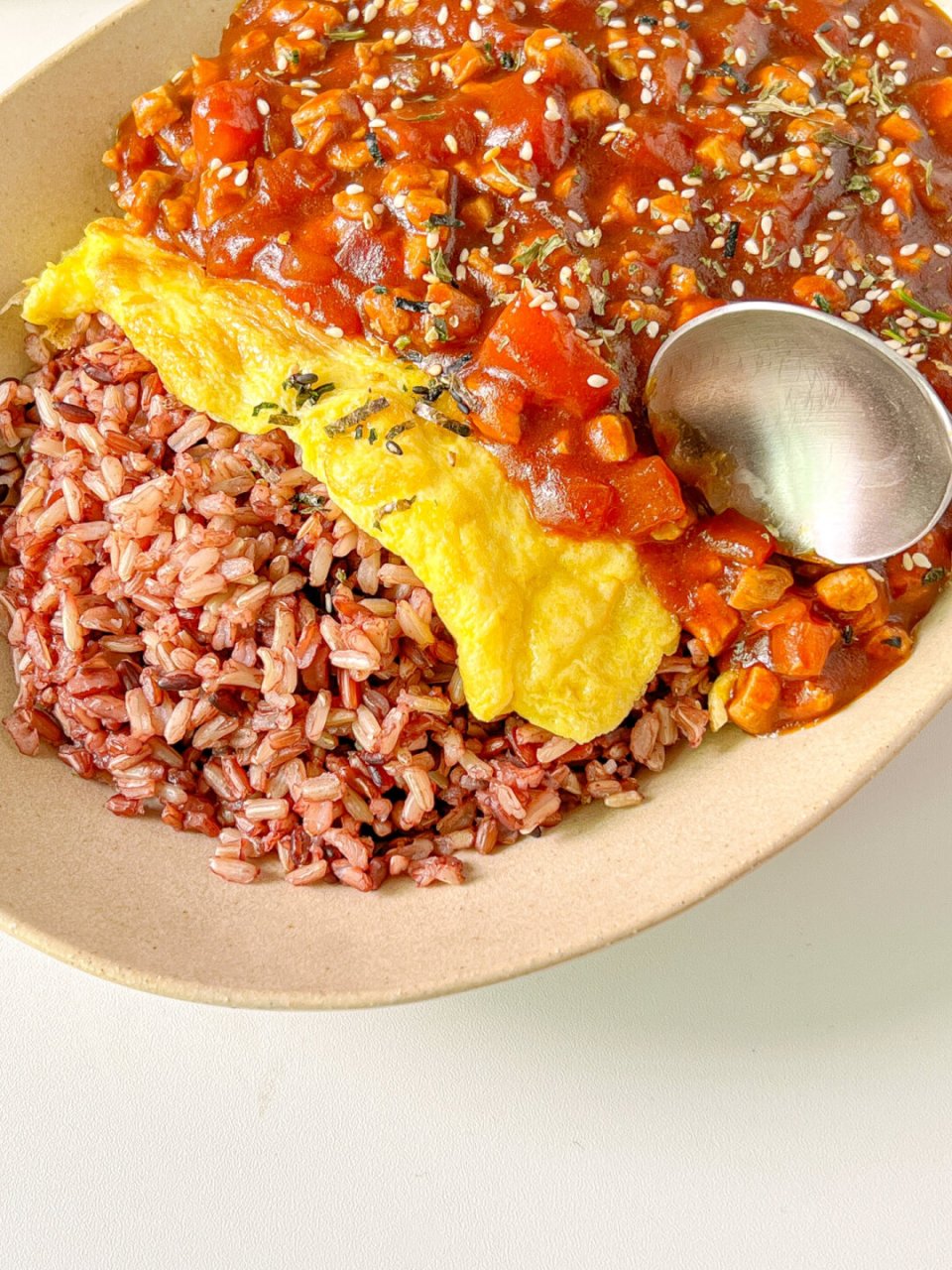 快手餐|番茄咖喱肉碎滑蛋饭|简单好做巨好吃 今天分享一款简单做好巨