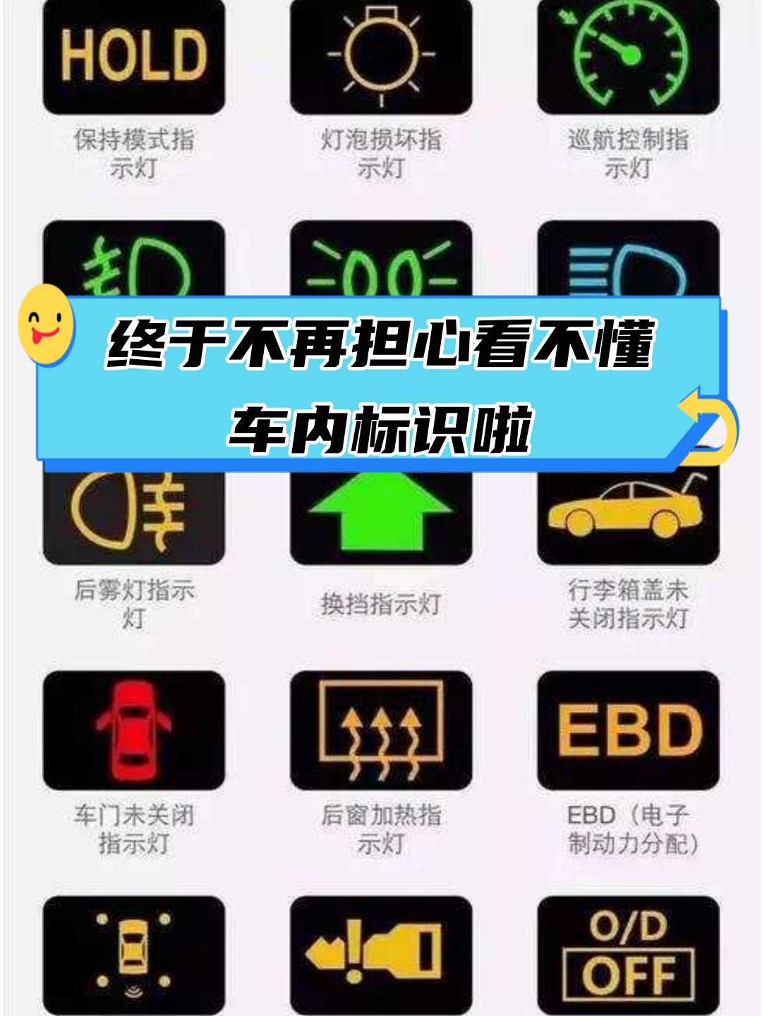 每次一坐进驾驶座,看到车内那些小小的标识,你是不是也感到一头雾水