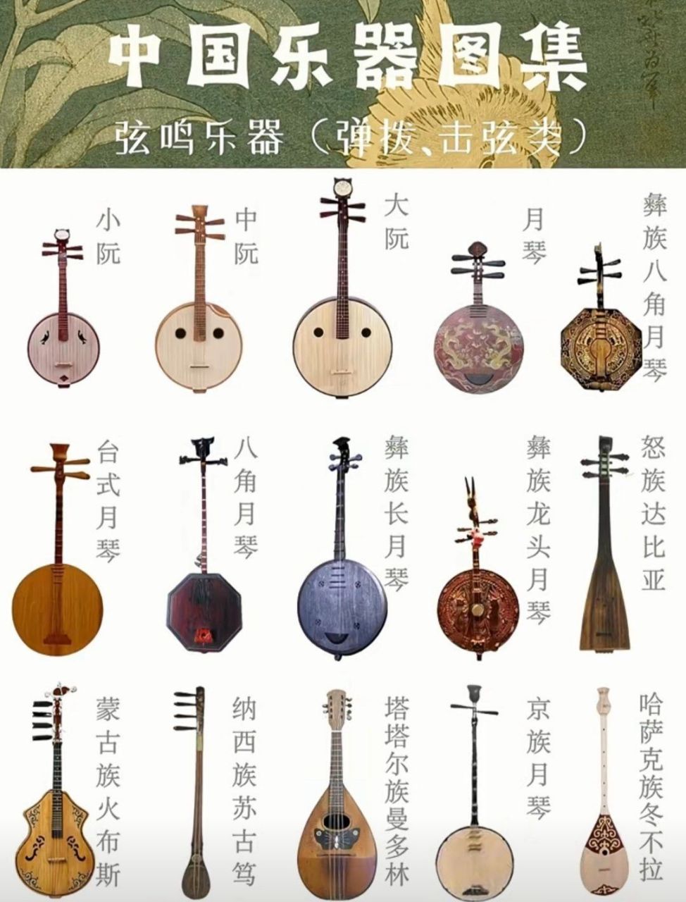 中国乐器大全,奏响千年音韵.