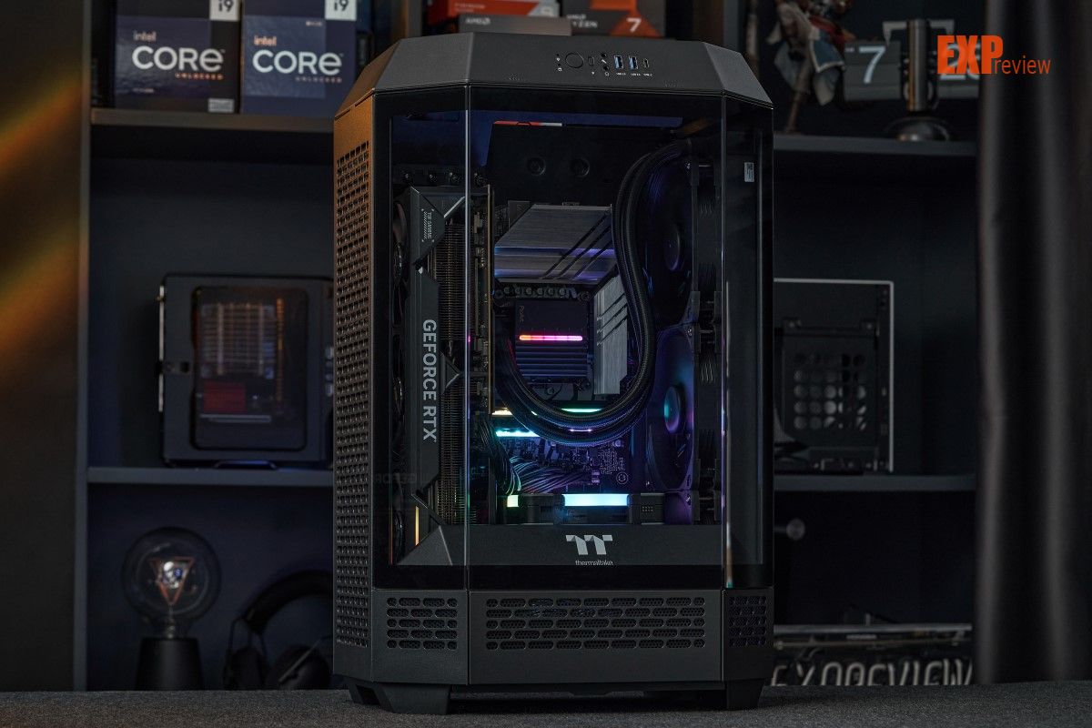 tt the tower 300机箱评测:能装420水冷排的紧凑型matx机箱