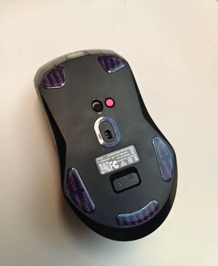造型酷炫,0.125ms延迟,双高速双模无线鼠标雷柏vt9 air体验!