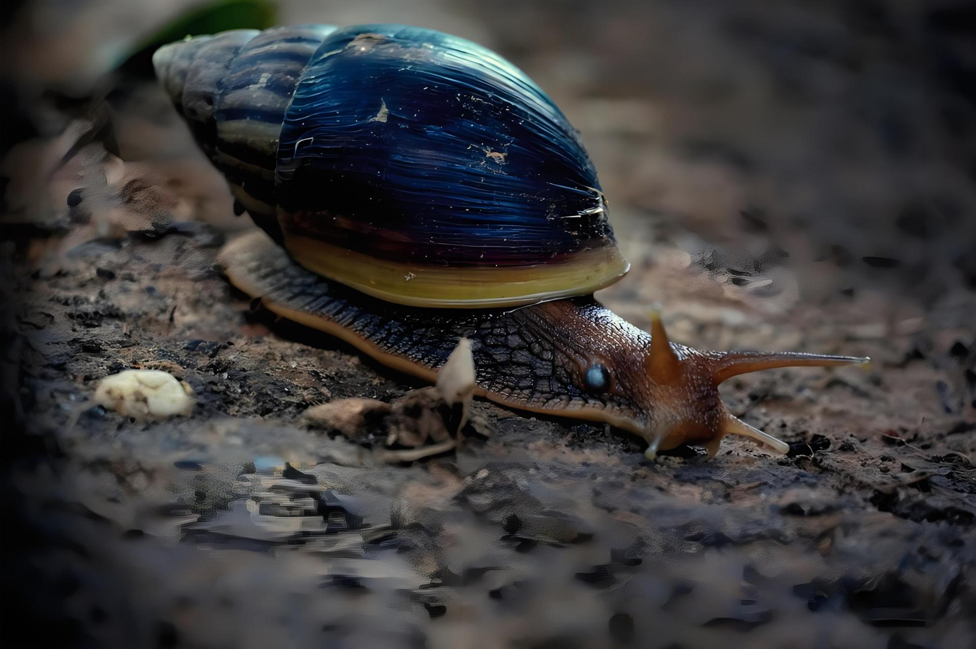 有一天,一只蜗牛走进了一家汽车修理店,它背着一个拖车.